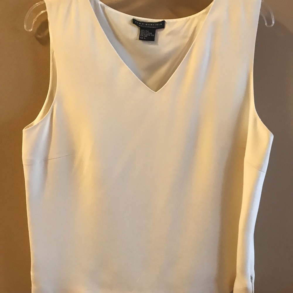 White silk blouse